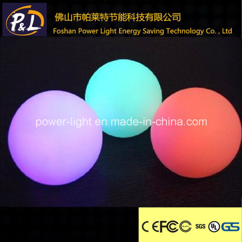 Lumière de LED sphère brillante boule magique en plastique
