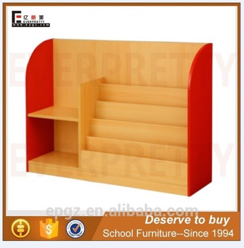 Nursery school furniture book shelves, library rack book shelf for kids kindergarten