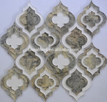 MBP8018 Indian Market Beautiful Wallpapers Flower acrylic Glass Mosaic Pattern