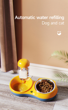 pet eating and drinking dual use bowl