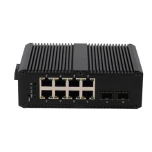 IEEE802.1q VLAN 8+2 SFP Port Gigabit PoE Management Switch with RSTP and SNMP