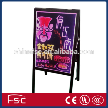 Low price led writing board with fluoresent pens for drawing and signage