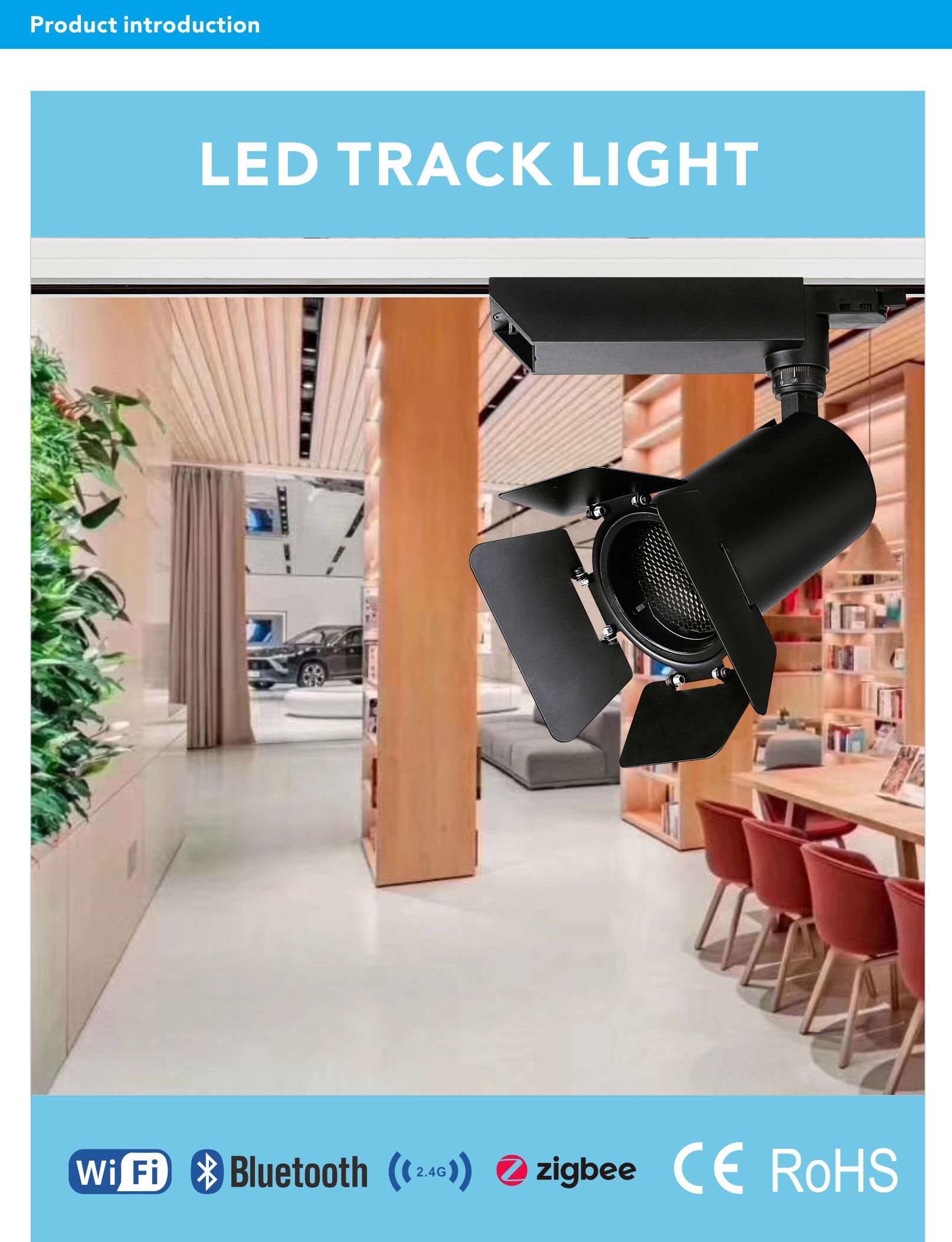 Competitive Wholesales Retail 35W COB 2 wWires 3 Wires Indoor  Non-isolated Constant Current LED Track light