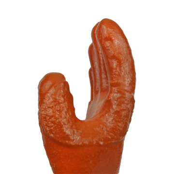 Índice de polegar reforçado dedo pvc luvas revestidas