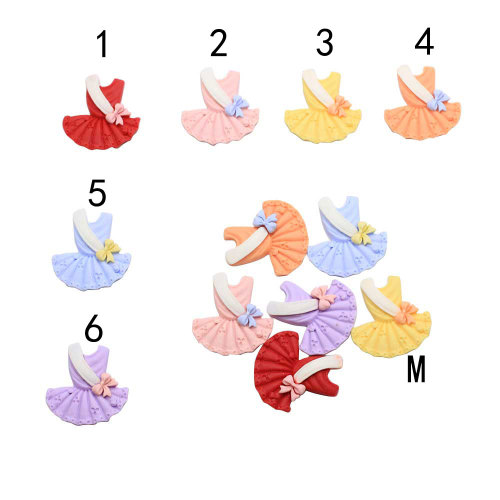 New Kawaii Resin Ballet Shoes Dancing Dress Miniature Art Flatback Cabochon DIY Hair Clip Craft Decoration