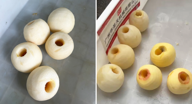 Apple peeling machine