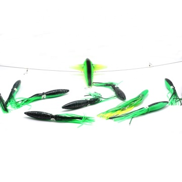 Floaty Squid Spreader Bar for Offshore Tuna Fishing with Side Tracker Bird