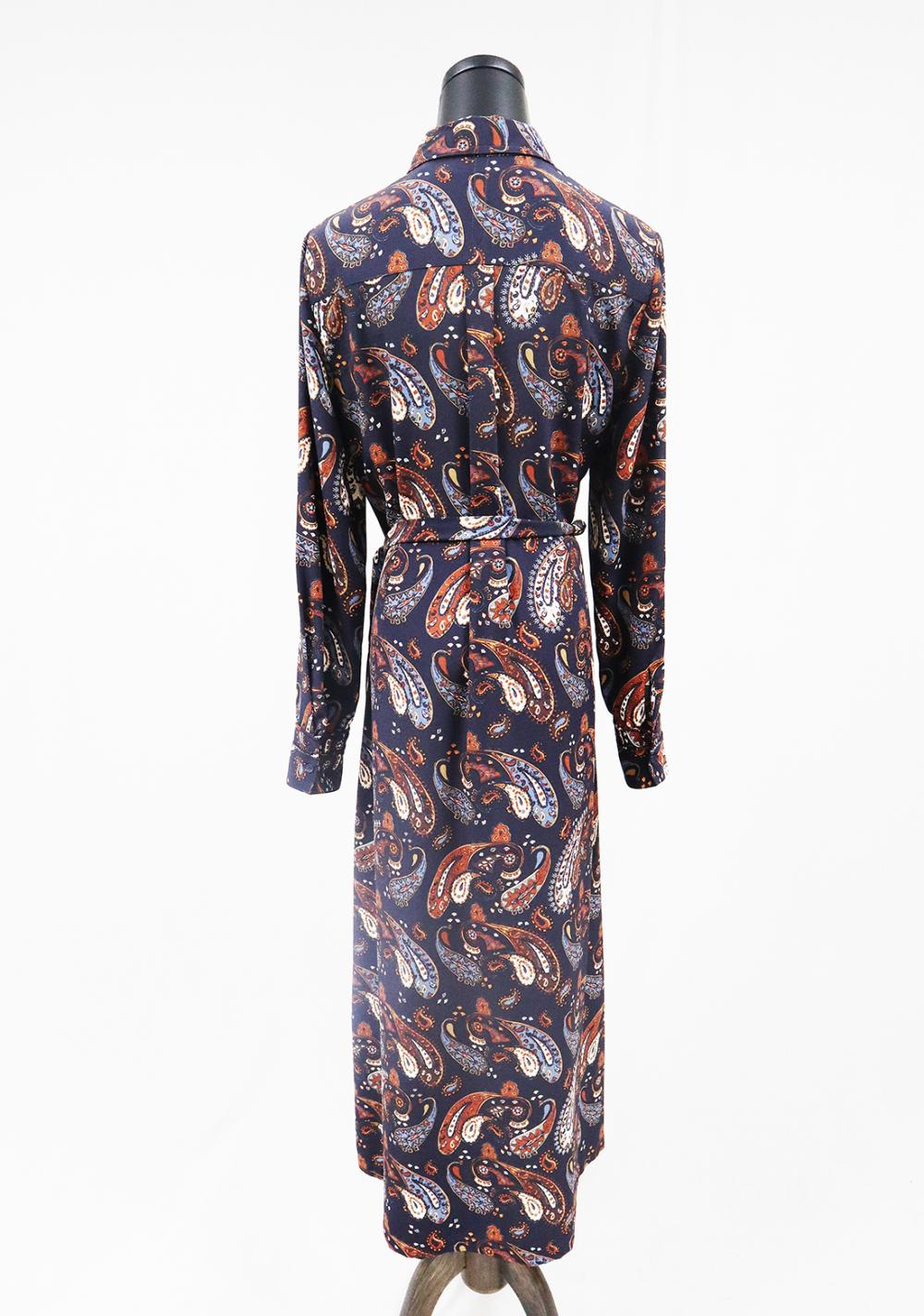 digital print crepe chiffon dress