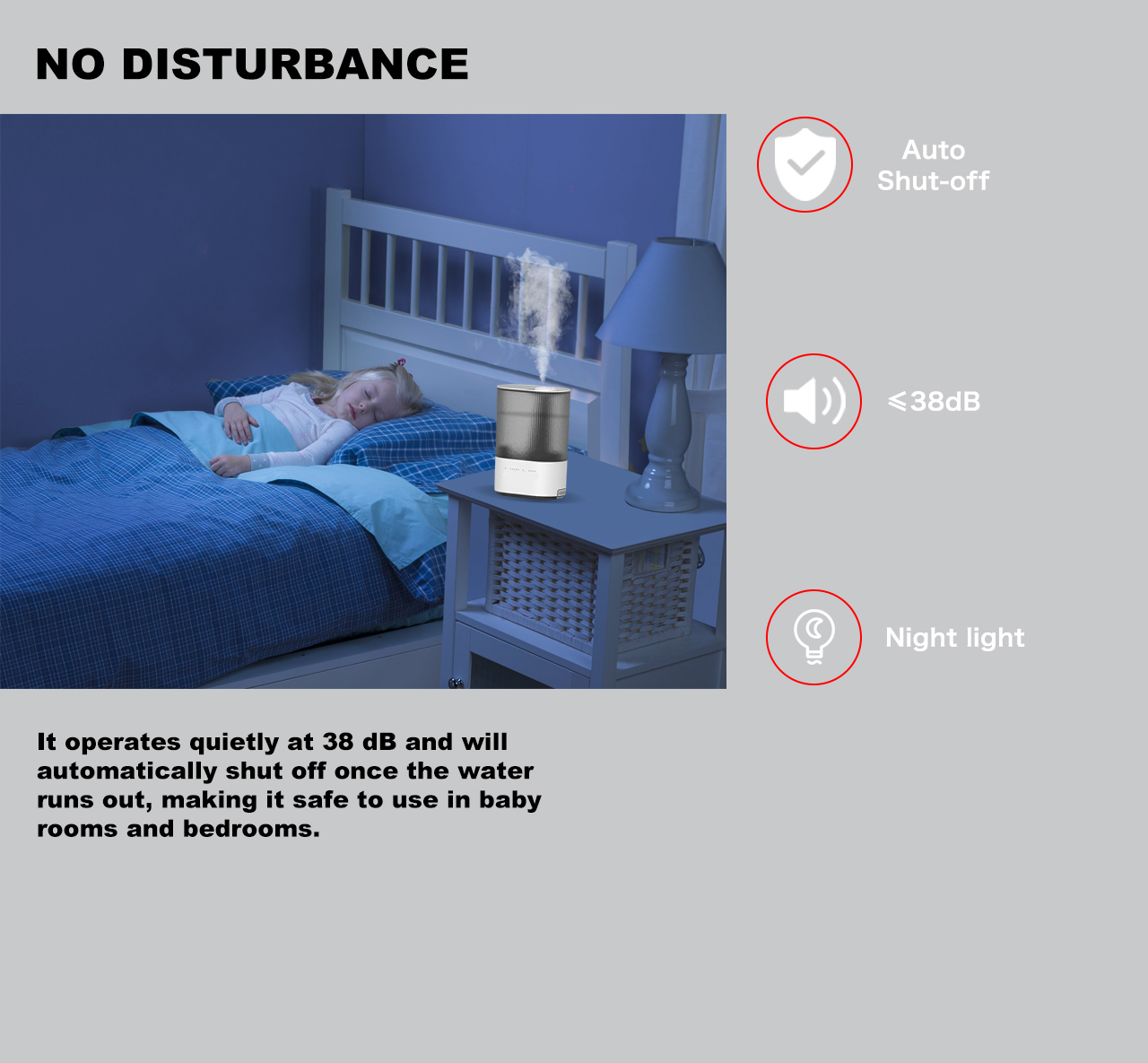 HTJ-2293A humidifier low noisy night light HTJ-2293A humidifier low noisy night light
