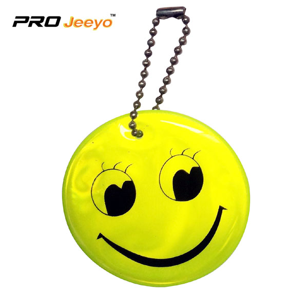 Reflective Safety Smile Face Key Chain for Gifts RV-208 9