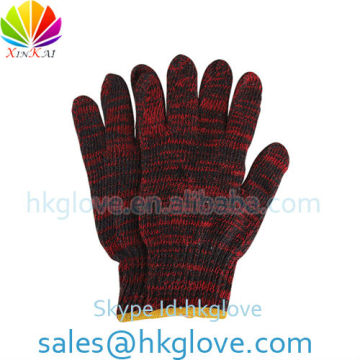 50g Red & Navy Blue Mix Colored Safety Cotton Knitted Glove HKA1007