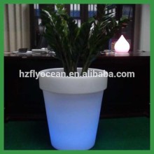 FO-9520 LED plastic garden floral pot ,LED lighted planter