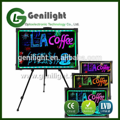 LED Message Board Flashing Illuminated Erasable Fluorescent Writing Sign