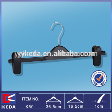 hot sale black ps trousers hanger with two clips