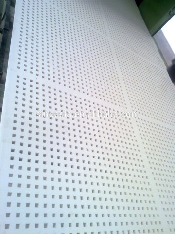 acoustic perforated gypsum board/suspended ceiling tile