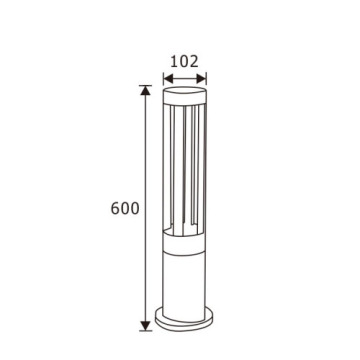 LEDER Four Path 7W LED Bollard Light