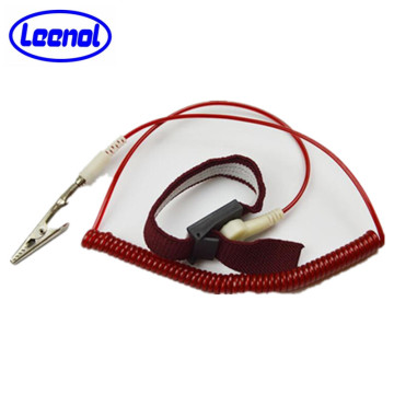 LN-1591106 Red Fabric Wrist Strap ESD Bracelet PVC Wrist Strap