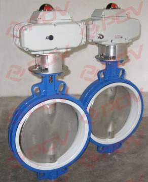supply anti-explosion Four Fluorine butterfly valves pn16