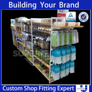 grid wall display signage gondola shelving bracket