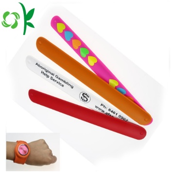 Beautiful Silicone Reflective Magnetic Slap Wristbands