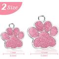 New Creative Cute Metal Logo Paw Tag