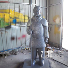 Outdoor resin soldier sculpture fiberglass terra-cotta warriors statue