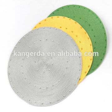 beaded tablemat/plasticround tablemat