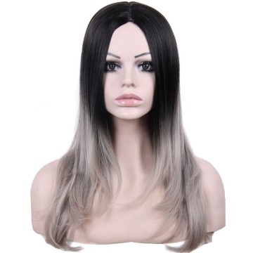 Cheap Synthetic Hair Wig Heat Resistant Fiber Ombre Color Synthetic Wig