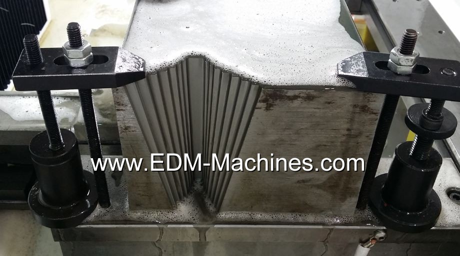 Degree Cutting EDM Process