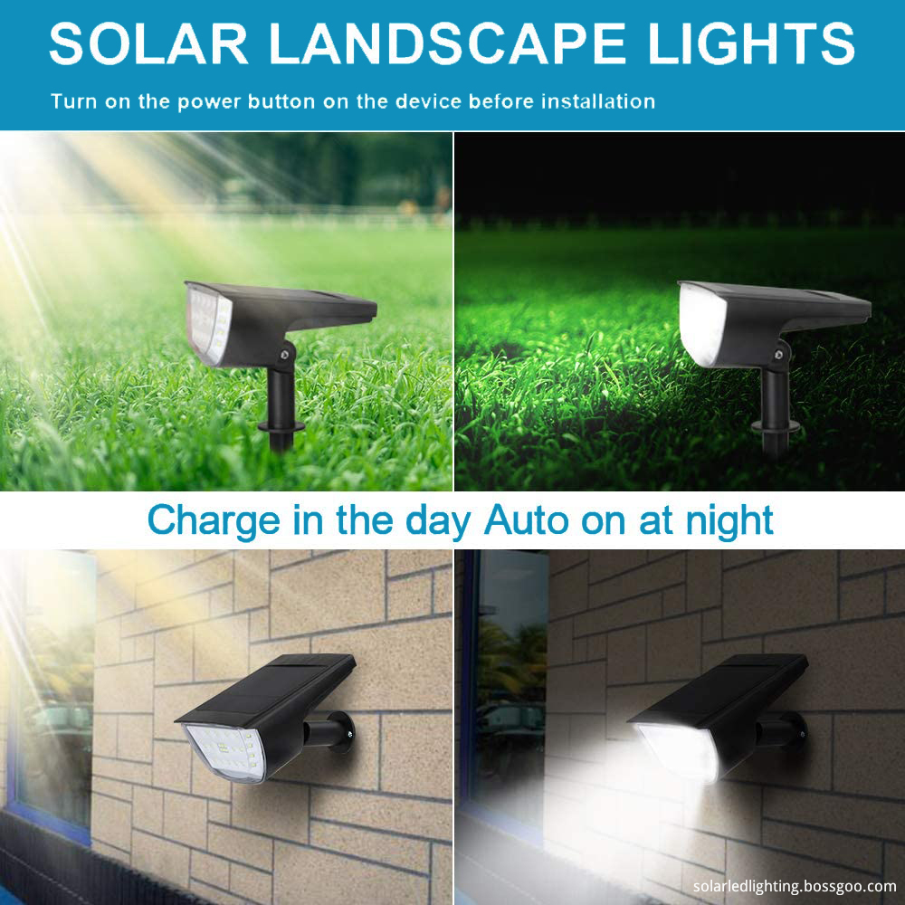 Solar LED wall lights