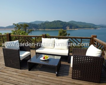 Outdoor Garden Rattan Patio Sofa Small Sets 