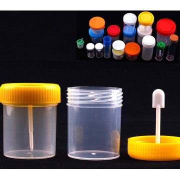 Disposable plastic Feces cup sealed sputum cup