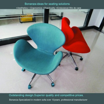 3605#Modern office chair armrest swivel chair fabric office chair