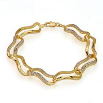 fashion gold plated zircon bracelet