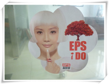 PVC clear sticker, transparent label with white ink