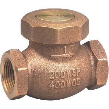 Bronze horizonal lift spring check vale