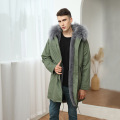 Parka pour hommes bon marché vert olive à vendre