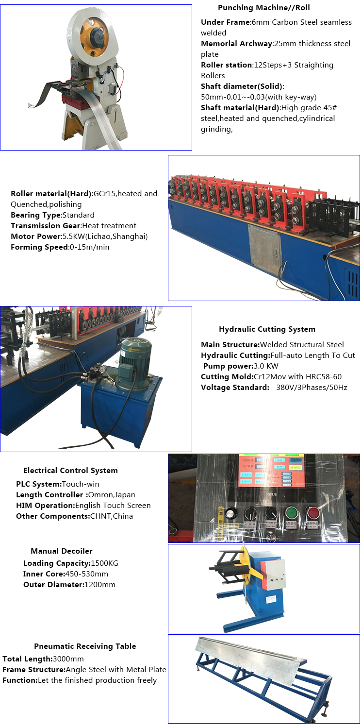 Automatic Roller Shutter Slats Door Roll Forming Machines For Sale