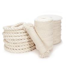 The soft natural cotton cord 16mm rope