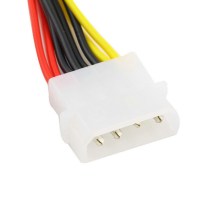 Dual SATA HDD Power Adapter Cable Wiring Harness