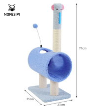 MOFESIPI Pet Toys Tunnel Cat Activity Center Scratching Posts