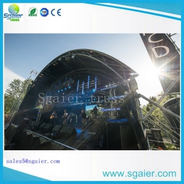 outdoor concert aluminum lighting stage dome roof truss