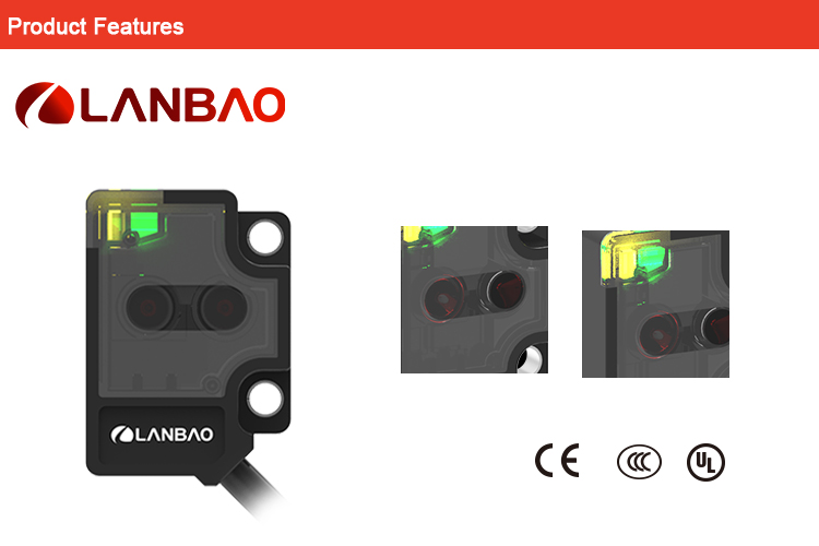 LANBAO 10-30VDC PV Industry Small Photoelectric Proximity Position Sensor