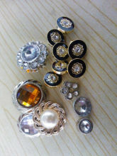 bulk rhinestone button for coat/shirts/garments