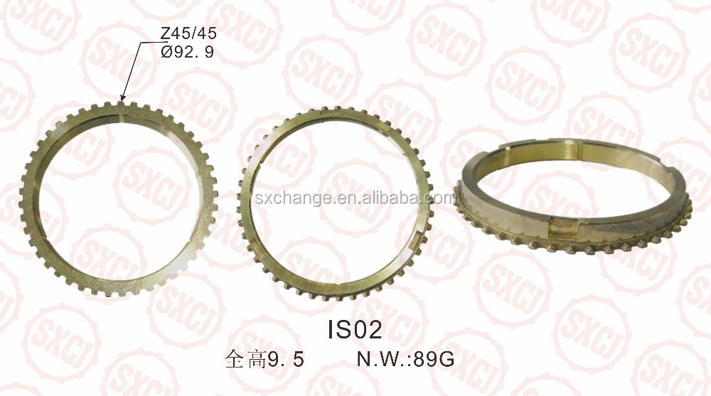 Factory price Auto parts Manual gearbox parts Transmission Brass Synchronizer Ring  8-94151510-2/8-97309-532-0