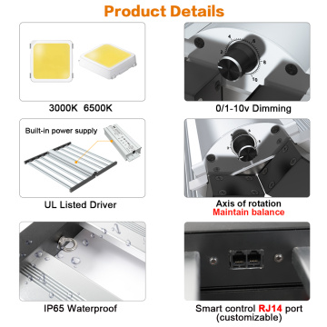 640W opvouwbare kweeklicht indoor medische teelt