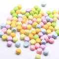 Precio barato de fábrica Pastel lindo Mini resina macarrón forma redonda colores dulces pegatinas traseras planas para hacer slime suministros DIY