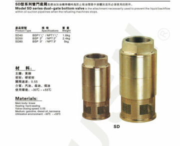 foot valve / brass foot valve / inlet filter