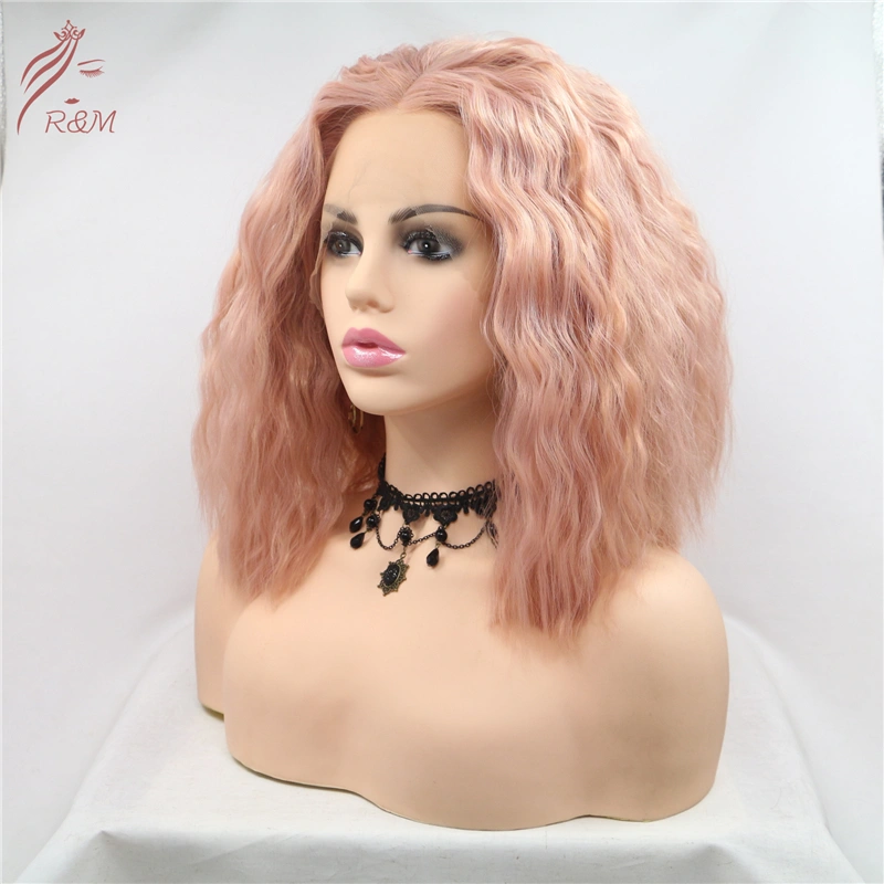 Natural Touch Feeling Short Fluffy Wavy Sexy Synthetic Wig