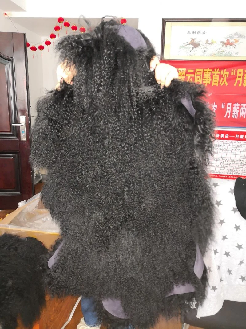 Mongolian Sheep Fur Plate for Sale